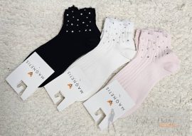 MAGNETIS pamut zokni, köves, pink 0