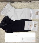 MAGNETIS pamut bokaz., fodros-rózsás, nero