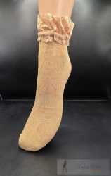 MAGNETIS csipkemintás bokaz., 26/12, beige