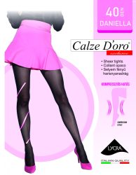 DANIELLA 40 den lycra selyemfényű har., steel 2