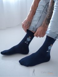 MILENA férfi zokni 130, maci, blue 39-42