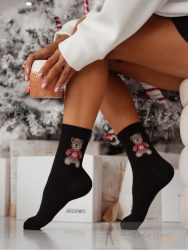 MILENA női zokni 75, maci, nero, 37-41 MILENA női zokni 75, maci, nero, 37-41