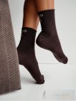 MILENA női zokni 121, masnis, mokka 37-41