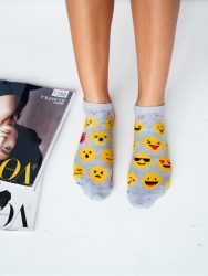 MILENA női bokaz. 26, emoji, melange, 37-41