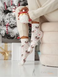 MILENA női zokni 142, bambi, ecru 37-41